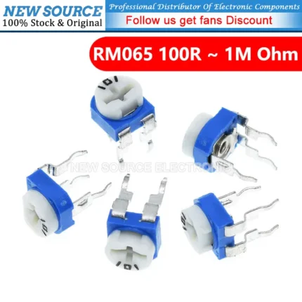 20pcs RM065 RM-065 100 200 500 1K 2K 5K 10K 20K 50K 100K 200K 500K 1M Ohm Trimpot Trimmer Potentiometer Variable Resistor