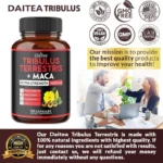 Daitea Tribulus + Maca Extract Capsules - Extra Strength 9600 Mg - Energy, Endurance & Natural Energy Non-GMO - Image 5