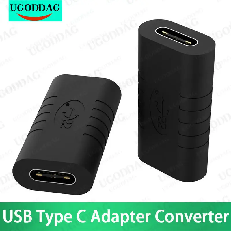 kf-S4390c0fe07124ba9a3604e25761fa78as USB Type C Adapter Female to Female Converter Portable USB-C Charge Data Sync Adapter Type-C Extension Cable for Phone Tablet - Image 1