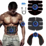 USB Chargeing EMS Muscle Stimulater ABS Pulse Massger Waist Abdominal Muscle Training Slimming Massage Fitness