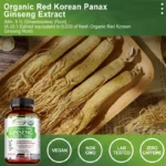 Korean Red Panax Ginseng + Ginkgo Biloba - Supports Heart Health and Muscle Function, Boosts Energy, and Athletic Performance - Image 4