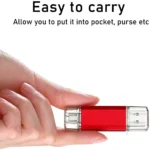 BINFUL 2NI1 TYPE-C USB 2.0 Flash Drive 2TB 1TB 512GB High speed Pen drive with key chain Memory stick Creative Business gift U d - Image 5