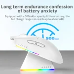 AJAZZ AJ139 V2 MC PAW3311 Wireless Gaming Mouse RGB Magnetic Charging Dock Macro Mice Bluetooth 12000-24000DPI for PC Gamer - Image 5