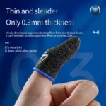 2 Pcs Mobile Game Fingertip Gloves Sweatproof Anti-slip Touch Screen Finger Sleeve Breathable Gaming Fingertip Cover For Gamer - Image 3