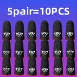 5pair(10pcs) Finger Sleeves Phone Gaming Hand Antiskid Controller Gloves Anti Sweat Breathable Seamless Touchscreen Finger Cover