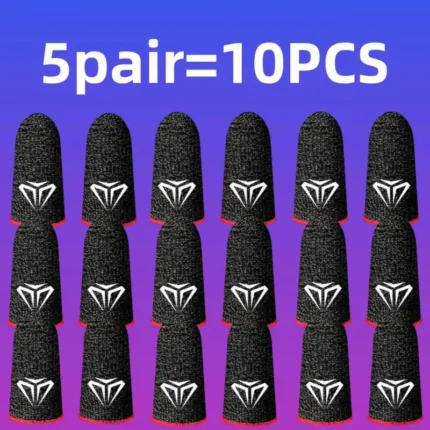 5pair(10pcs) Finger Sleeves Phone Gaming Hand Antiskid Controller Gloves Anti Sweat Breathable Seamless Touchscreen Finger Cover