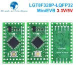 TZT 1/3PCS LGT8F328P LQFP32 MiniEVB 3.3V / 5V Replaces Pro Mini ATMEGA328P Fully Compatible For Arduino USE HT42B534-1 Driver