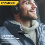 Essager Bluetooth 5.3 Adapter 3.5mm AUX Jacks For Audio Music Receiver Car Speakers Headset Tablet Laptop Bluetooth Car Receiver - Image 5