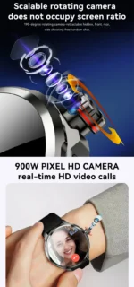 H99 Smart Watch Men's Watch SIM card 4G Android Google Play 1.95inch Amoled 32gG Memory GPS WIFI 2100mAH Smart Watch 2025 - Image 5