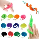 Funny Worm Magic Props Toys for Children Kids Beginners Wiggly Twisty Worm with Invisible String Party Games Trick Toys - Image 4