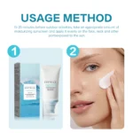 SPF50 Sunscreen Hyaluronic,Madagascar Pure Plant Essence Sunscreen Sensitive Skin, Waterproof Lasting Sunblock,Reduces Fine Lin - Image 6