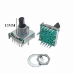 1pc RS17 Band Rotary Switch 1 Pole 3 4 5 6 7 8 Positions Small Household Appliance Conversion Gears Switch 10Pin 15/20MM D Shaft - Image 4