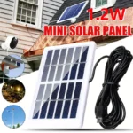 6V Solar Panel Micro USB interface 3m line，For household lights, electric fans and other small power electrical appliances