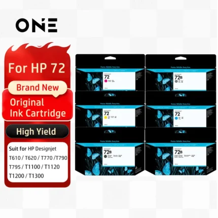 New Hp 72 HP 72B HP72 Genuine Ink Cartridge For Designjet T1300 T795 T610 T620 T770 T790 T1100 T1120 T1200 Printer Original