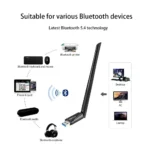 900Mbps WiFi 6 AX900 USB Adapter 2 in 1 Bluetooth 5.4 Network Card 2.4G&5Ghz 5dbi Antenna USB Dongle Receiver Free Driver For PC - Image 3