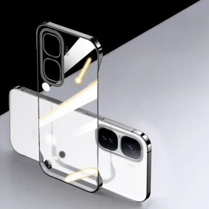 For Vivo IQOO Neo 11 Borderless Electroplating Transparent Phone Case for Iqoo IqooNeo11 Neo11 PC Hard Shell Protective Cover