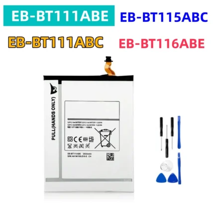 EB-BT115ABC EB-BT116ABE EB-BT111ABC EB-BT111ABE Battery For Samsung Tab 3 Lite SM-T110 SM-T111 T116 T115 + Tools