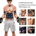 USB Chargeing EMS Muscle Stimulater ABS Pulse Massger Waist Abdominal Muscle Training Slimming Massage Fitness - Image 5