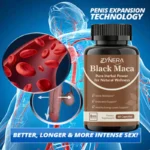 Powerful Black Maca Capsules Testosterone Booster for Men Increase Strength Stamina Energy Enhance Immunity Supplement Big 18 - Image 2