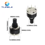 1PCS SR16 Plastic 16MM Rotary Band switch 2 Pole 3 4 position 1 Pole 5 6 8 Position Handle Length 15MM Axis band switch - Image 6