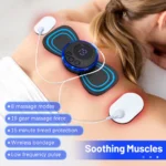 Neck Massager EMS Muscle Stimulator Electric Cervical Massage Patch Low Frequency Pulse Massage Pads Pain Relief Relaxation Tool - Image 3
