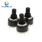 1PCS SR16 Plastic 16MM Rotary Band switch 2 Pole 3 4 position 1 Pole 5 6 8 Position Handle Length 15MM Axis band switch - Image 4