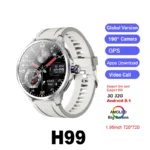 H99 Smart Watch Men's Watch SIM card 4G Android Google Play 1.95inch Amoled 32gG Memory GPS WIFI 2100mAH Smart Watch 2025