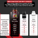 Daitea Tribulus + Maca Extract Capsules - Extra Strength 9600 Mg - Energy, Endurance & Natural Energy Non-GMO - Image 2