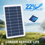 Solar Panel 5V 2W Output USB Outdoor Portable Solar System Cell Phone Chargers - Image 6