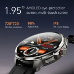 H99 Smart Watch Men's Watch SIM card 4G Android Google Play 1.95inch Amoled 32gG Memory GPS WIFI 2100mAH Smart Watch 2025 - Image 2