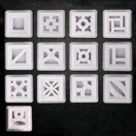 Plastic Hollow Brick Mold Decorative Cement Antique Window Flower Fence Garden Wall Grid Background Wall Brick Mould 20*20*6cm - Image 2