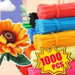 Chenille Wire Pipe Cleaners Creative Wires Cleaners Colorful Stems DIY Plush Stem Wired Twist Stick Hair Strip Kid Handmade - Image 2