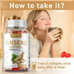 Red Panax Ginseng Capsules - for Immunity, Energy, Fatigue and Stress Relief, and Mental Focus - Image 4