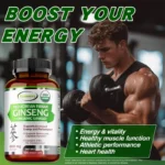 Korean Red Panax Ginseng + Ginkgo Biloba - Supports Heart Health and Muscle Function, Boosts Energy, and Athletic Performance - Image 5