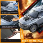 Universal Car Front Bonnet Hood Vent Cover Front Air Flow Intake Vent Engine Frame Automobile Decorative Stickers Accessories - Image 2