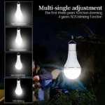 Hanging Emergency Sunlight LED Solar Light 5V USB Charged Bulb Outdoor Camping Tent Lights Waterproof Emergency Light - Image 3