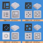 Plastic Hollow Brick Mold Decorative Cement Antique Window Flower Fence Garden Wall Grid Background Wall Brick Mould 20*20*6cm - Image 6
