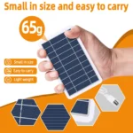 Solar Panel 5V 2W Output USB Outdoor Portable Solar System Cell Phone Chargers - Image 2