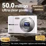 Digital Cameras1080P Camera 44MP Camera Portable Compact Camera with 2.4 Inch LCD Screen16x Digital Zoom, 32G Micro Memory Card