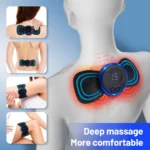 Neck Massager EMS Muscle Stimulator Electric Cervical Massage Patch Low Frequency Pulse Massage Pads Pain Relief Relaxation Tool - Image 4