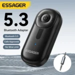 Essager Bluetooth 5.3 Adapter 3.5mm AUX Jacks For Audio Music Receiver Car Speakers Headset Tablet Laptop Bluetooth Car Receiver - Image 2