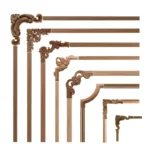 VZLX Decorative Wood Appliques Unpainted Oak Carved Wave Flower Onlay Decal Corner Applique for Home Furniture Door Decor Crafts - Image 4