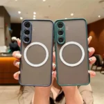 Matte Translucent Magnetic Case For Samsung Galaxy M05 M15 M35 M55 M55S M07 M17 For Magsafe Wireless Charge Skin Hard PC Cover