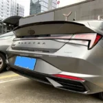 For Hyundai Elantra Avante CN7 2020 2021 2022 2023 Spoiler High Quality ABS Glossy Black Carbin Fiber Look Rear Trunk Spoiler - Image 3