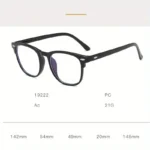 1Pcs/ 2Pcs Men Women Anti Blue Light Glasses Square Transparent Glasses Women PC Frame Daily Commuting Computer Glasses - Image 6
