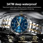 POEDAGAR Luxury Men Quartz Watch Waterproof Date Week Luminous Wristwatch Stainless Steel Men's Watches Male Clock Sports Reloj - Image 2