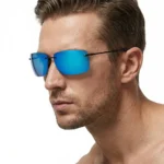 Ultralight TR90 Sunglasses Men Women Frameless Driver Driving Sun Glasses Fashion Outdoor Fishing Hiking Running Sports Shades - Image 2