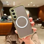 Matte Translucent Magnetic Case For Samsung Galaxy M05 M15 M35 M55 M55S M07 M17 For Magsafe Wireless Charge Skin Hard PC Cover - Image 5