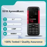 Unlocked 5310 XpressMusic Mobile Phone 2.0MP Camera Bluetooth Connectivity Sleek Design Good Working Condition