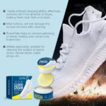 Cleaning Cream For White Shoes Sneakers Stains Remover Cleansing Shoes Whitening Yellowing Maintenance Canvas Shoe Cleaning Kit - Image 4